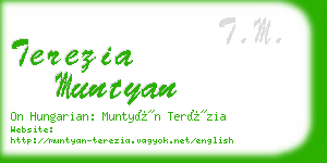 terezia muntyan business card
